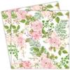 AM Dcor - 20 Count Soft 3-Ply Tissue Decoupage Luncheon Paper Napkins -13" x 13" (Unfolded) (Rose Hip Flowers, 13x13 Inch (Pack of 20)) view 2