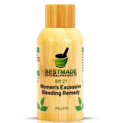 Bestmade Women's Excessive Bleeding Remedy BM27 - Promotes Balance & Comfort During Menstruation, Menopause & Natural Support, 350 Pellets