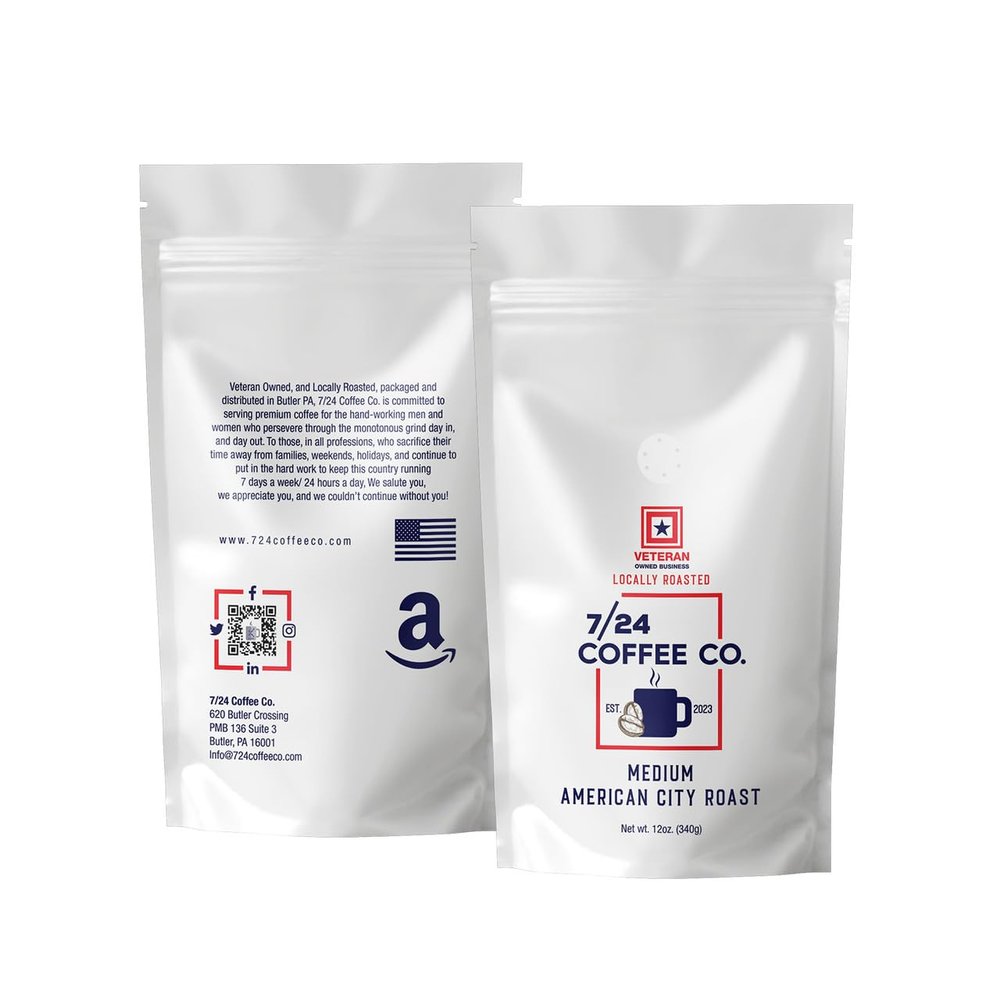 7/24 Coffee Co. Medium American City Roast 12 oz (Ground)