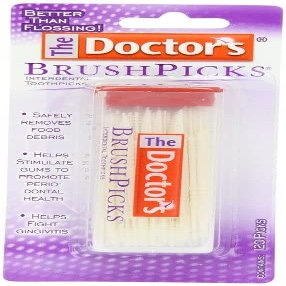 The Doctor's BrushPicks Interdental Toothpicks, 120 Count. (Pack of 24)
