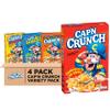 Quaker Cap'n Crunch Breakfast Cereal, 4 Flavor Variety Pack, (4 Pack), Sweetened Corn & Oat Cereal Original, Crunch Berries, Oops All Berries, Peanut Butter view 1