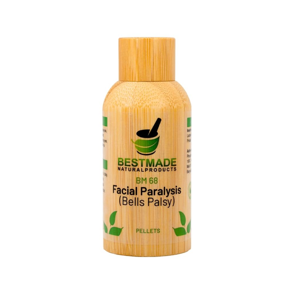 Bestmade Facial Paralysis Natural Remedy BM68 - Helps with Bell's Palsy, Facial Drooping, Tearing Eyes and Loss of Taste, 350 Pellets