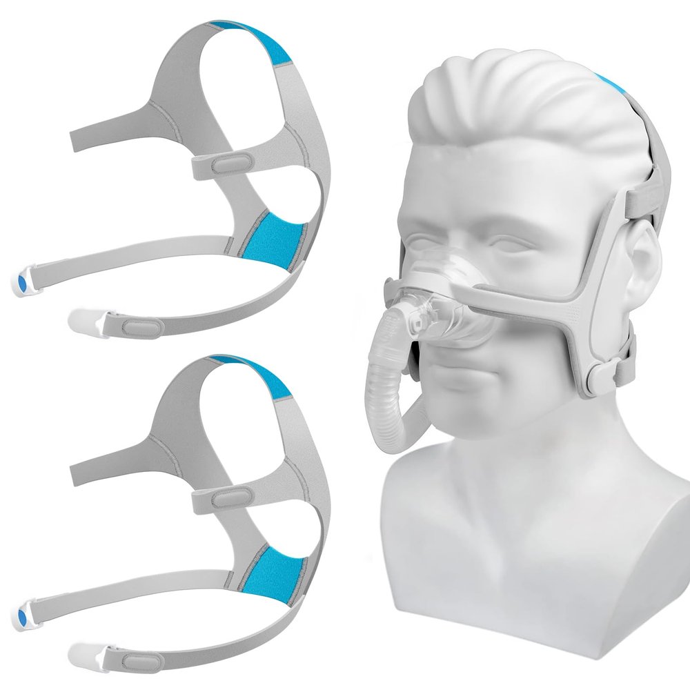 2-Pack Headgear for AirFit N20/ AirTouch N20 CPAP Masks - Replacement Straps for Air Fit N20 Accessories, Included 2PCS Headgear Straps and 4PCS Clips