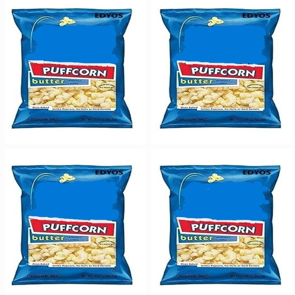 Puffcorn Butter Puffed Corn Snacks, 3.25 oz (1 Bag) - SET OF 4