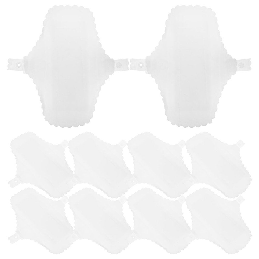 Waterproof Reusable Cotton Menstrual Pads - 10 Pcs Washable Period Pads for Women Ultra-Thin Leak-Proof Design Comfortable and Eco-Friendly 6.68X5.11In