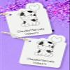 Personalized Cow with Balloon Gift Tag with Twine (Set of 12) - Customized Party Favor, Birthday, Baby Shower, Weddings, Goodie Bag Stuffers view 2