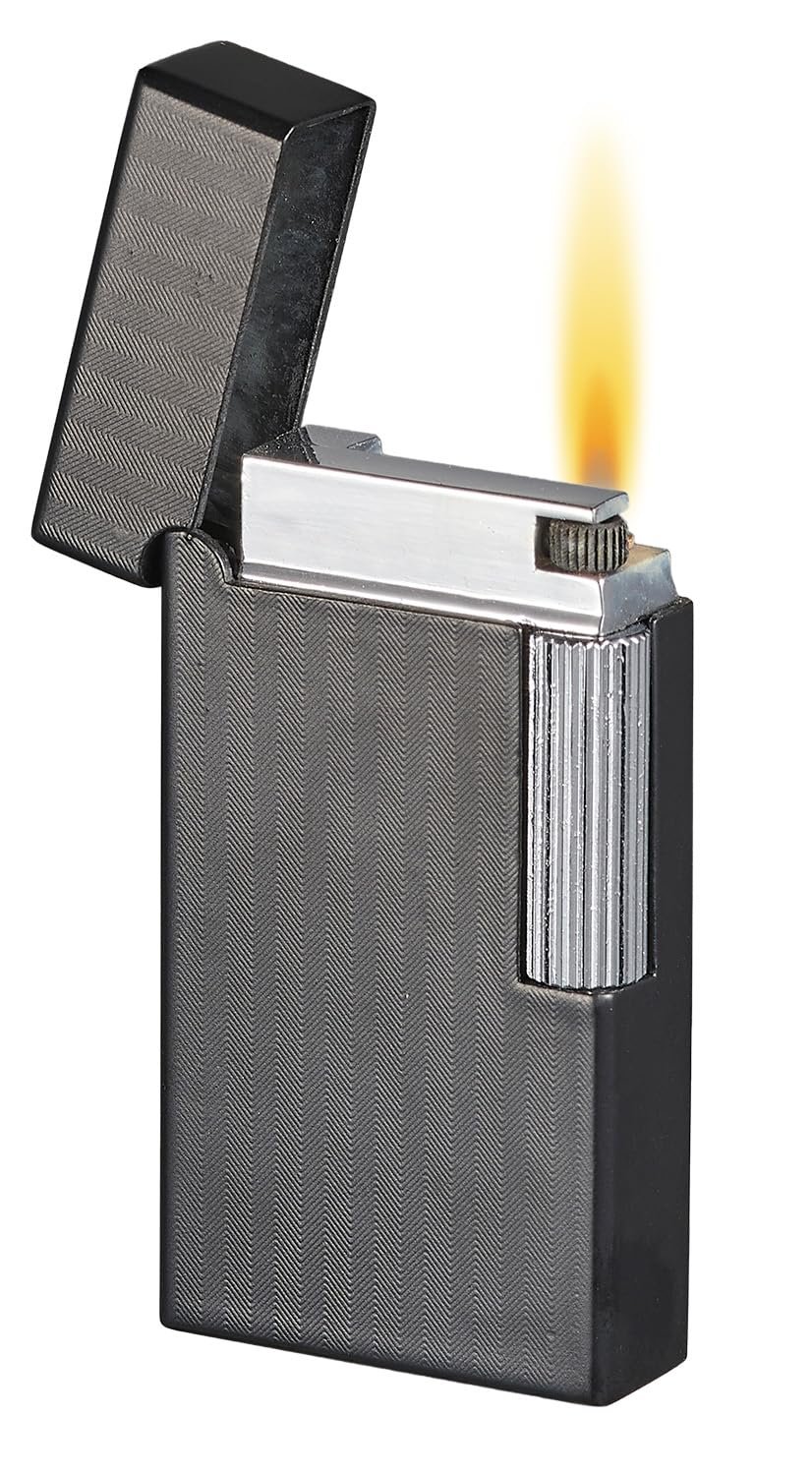 Visol Zebra Flint Lighter Traditional Flame Refillable Gas Butane and Windproof Adjustable Soft Flame Lighter (Shipped Without Butane)