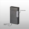 Visol Zebra Flint Lighter Traditional Flame Refillable Gas Butane and Windproof Adjustable Soft Flame Lighter (Shipped Without Butane) view 3