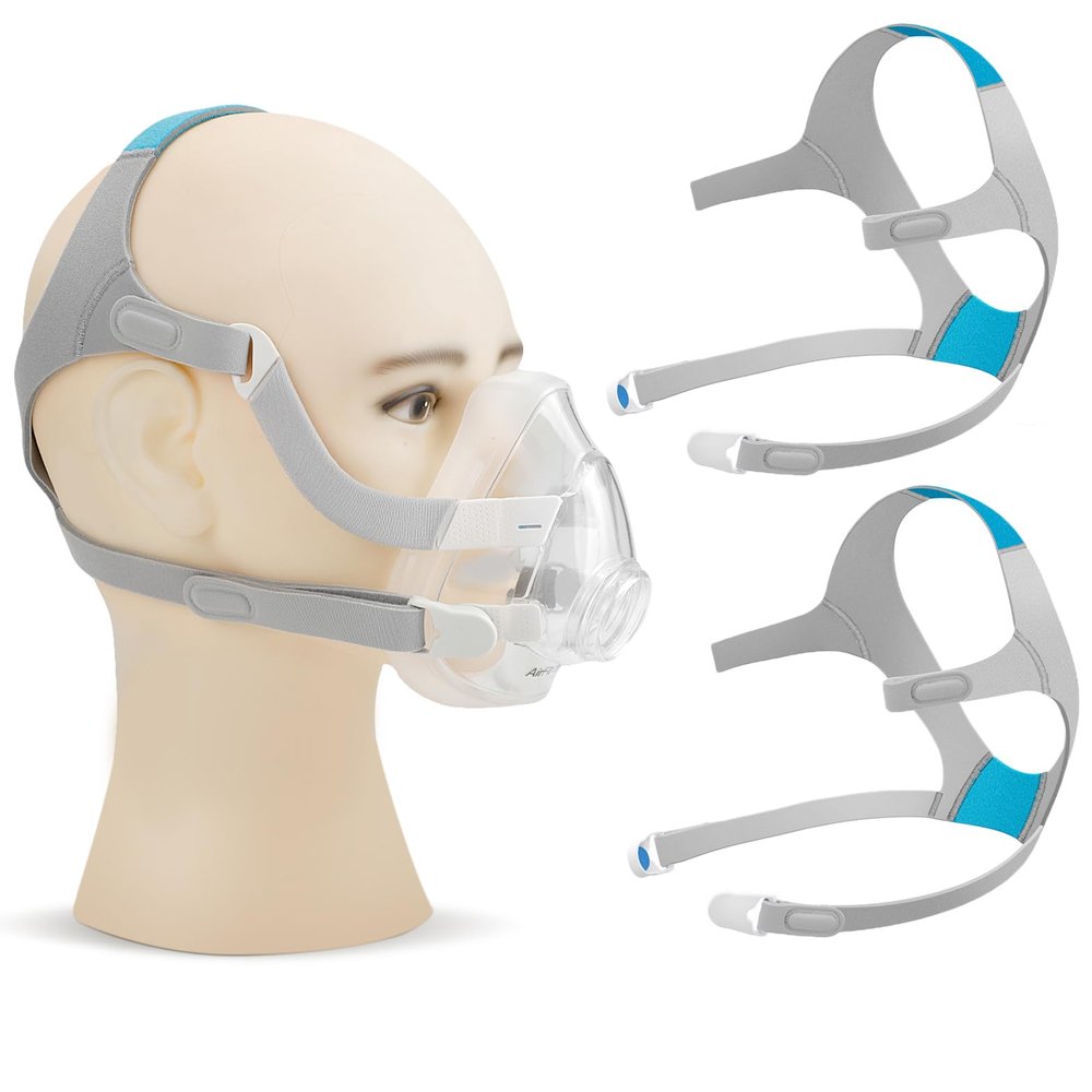 2 Packs Headgear for F20 with Magnetic Clips, Replacement Headgear Straps Compatible with F20 Full Face Mask(Medium)