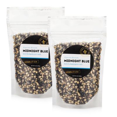 Midnight Blue Popcorn Kernels - Best Gourmet Popcorn for Home Movie Nights & Popcorn Machines - Dell Cove Spices, One Pound