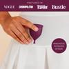 Pixie Cup - Soft, Safe, Reusable Menstrual Cup - Ranked 1 for The Best Tampon Alternative - 100% Medical-Grade Silicone Period Cup for Feminine Care - Buy One We Give One (Plum, Large) view 2