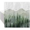 80 Pack Green Misty Forest Paper Napkins Woodland Theme Disposable Luncheon Dinner Napkins Decorative Party Napkins for Home Kitchen Bathroom Holiday Party Supplies, 6.5 x 6.5 Inch view 1
