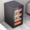 Constant Temperature Cigar Cabinet Smart Cigar Humidor Cedar Wood Shelves Adjustable Humidity view 2