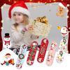 Patelai 300 Pieces Kids Bandages Bulk 10 Styles Children's Adhesive Flexible Colorful Cute Cartoon Bandages Waterproof Breathable Stickers Protection Care Cuts for Girls Boys(Santa Claus) view 2