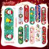 Patelai 300 Pieces Kids Bandages Bulk 10 Styles Children's Adhesive Flexible Colorful Cute Cartoon Bandages Waterproof Breathable Stickers Protection Care Cuts for Girls Boys(Santa Claus) view 3
