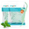 Mint Dental Flossers,200 Count Twin Line Floss Picks,LIAMOSS Professional Clean Travel Floss,Extra Strong Toothpicks Sticks,Dual Action Super Clean Teeth,Fight Tooth Decay(Mint,2Pack) view 1