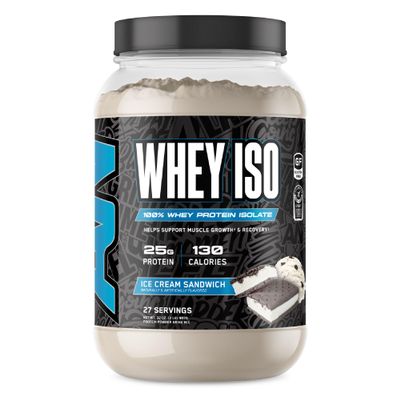 All Black Everything Whey Protein Isolate Powder | Whey Protein Isolate | 25g Protein | Low Carbs & Low Sugar | Workout Supplement for Men & Women | Ice Cream Sandwich | 27 Servings