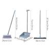 PEKJI Long Handle Broom and Dustpan Set Home Standing Cleaning Tools Sweeper Set view 2