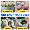 PLASTIC PRINCE 55 Gallon Trash Bags Large Clear Garbage Bags for Rubbermaid Brute 44-55 Gallon Trash Cans 38 x 58 Recycling Trash Can Liners 1.2 Mil, Pack of 100 view 3