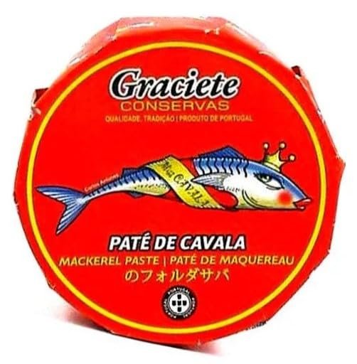 Conservas GRACIETE - Gourmet Canned Makerel Pat/Paste - 2.99oz / 85gr (Pack of 3 cans)