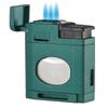 Visol LighCut Butane Torch Triple Flame Refillable Gas Lighter, Built-in Cutter, Windproof Adjustable Flame view 1