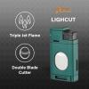 Visol LighCut Butane Torch Triple Flame Refillable Gas Lighter, Built-in Cutter, Windproof Adjustable Flame view 2