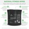Wipex Fitness Wipes Bucket Refill Roll - Plant-based Fitness Equipment Wipes, Lemongrass, Eucalyptus & Vinegar to Clean Surfaces, Yoga Mat & Gym Cleaner and Peloton Bikes, 400 Count (Pack of 1) view 3