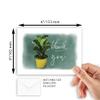 Wright Home & Gift Potted Plant Thank You Blank Note Greeting Cards | 20 Pack Bulk Set + 20 Envelopes (4X6) view 3