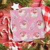 80 Pack Pink Christmas Napkins Santa Xmas Tree Disposable Napkins Merry Christmas Paper Luncheon Napkins for Xmas Winter Holiday Birthday Party Supplies, 6.5 x 6.5 Inch view 4
