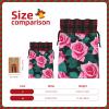 MDATT Pink Roses Picture Drawstring Gift Bags,5 X 7 Inch Goodie Bags For Wedding Party,Christmas Birthday Halloween Decor view 4