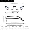 Kerecsen Half Frame Reading Glasses for Men & Women, Lightweight Comfort-Fit Design with Spring Hinges (5Tortoise, 4.00) view 2