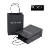 driew 50 Pcs Welcome Bags for Wedding Guests Bulk, 5.91"x3.15"x8.07" Small Size Paper Gift Bags for Hotel, Party, Birthday, Goodies and Retail (Black 2) view 2