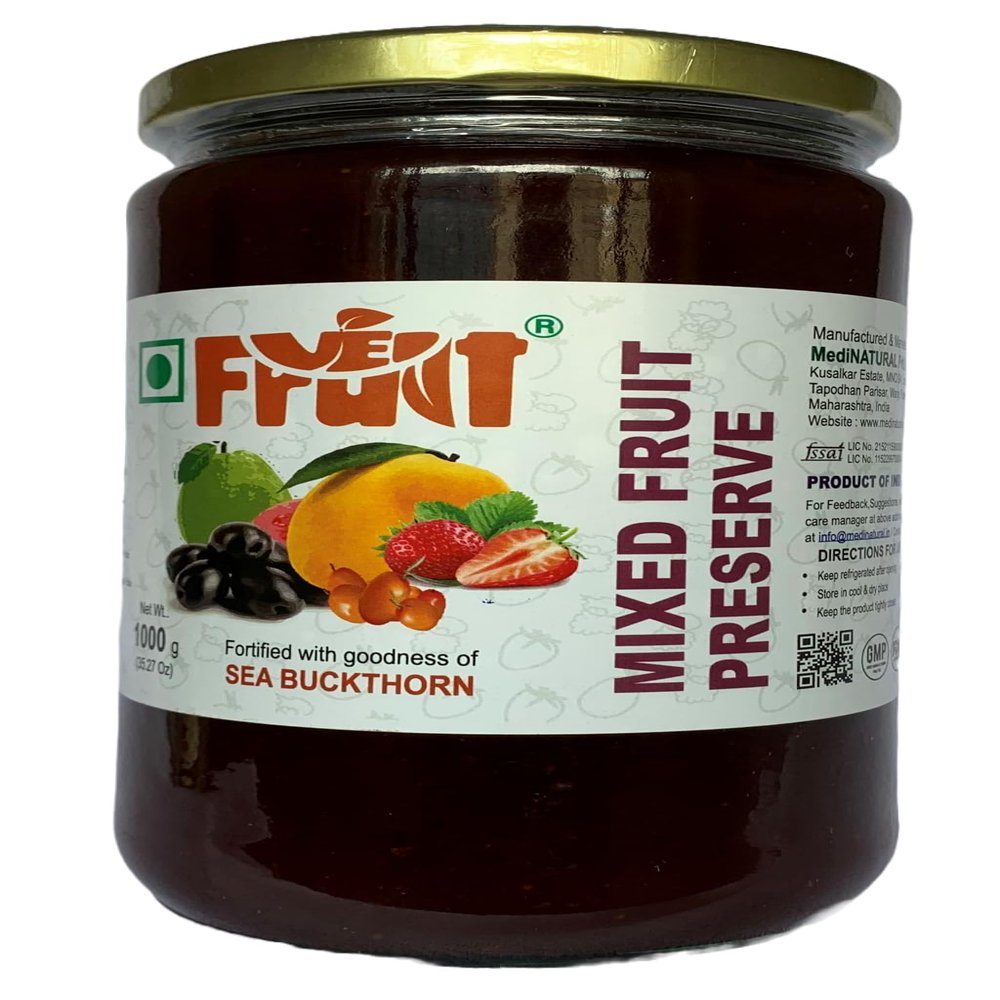MEDINAURAL || mixed fruit Jam Natural And Homemade, 1kg (35.274 Ounces)