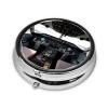 Round Pill Box Airplane Cockpit Cute Small Pill Case 3 Compartment Pillbox for Purse Pocket Portable Pill Container Holder to Hold Vitamins Medication Fish Oil and Supplements view 2