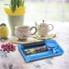 CHEEMAR 6 Pack Kit  Blue Rolling Tray Set with Accessories for Everyday Use view 3