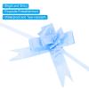 PATIKIL Gift Pull Bows, 100 Pcs Baskets Present Wrapping Bows Rose Pattern Christmas Bow Gift Bows Bulk for Birthday Party, Light Blue view 4