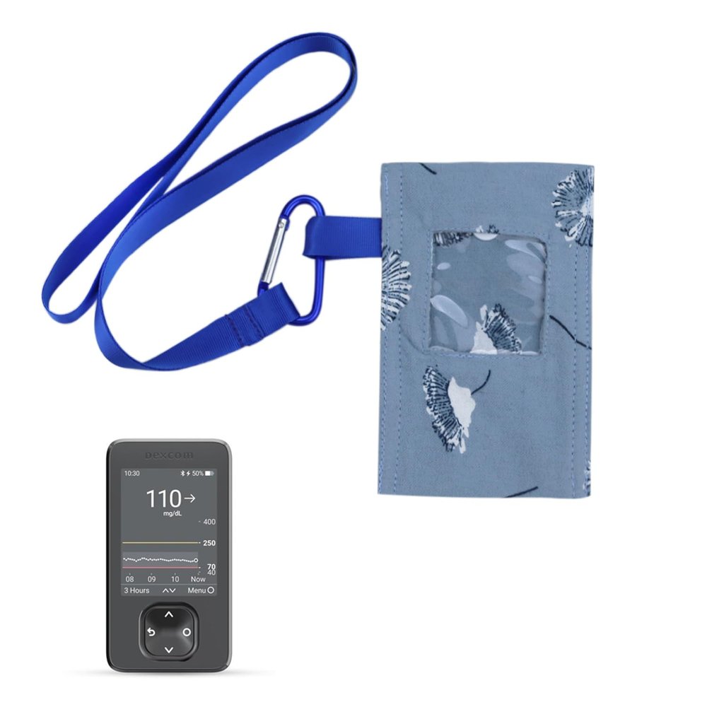 Blood Glucose Meter Pouch with Lanyard Hook for Dexcom Receiver G7 Holder Dexcom g6 Case Insulin Pump Pouch Diabetes Supplies
