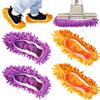 4 Pcs Shoes Cover Dust Duster, Washable Mop Slippers Shoes for Floor Cleaning, Reusable Microfiber Duster Mops for House, Office, Bathroom, Kitchen Cleaning (2Pairs) view 1