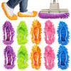 10 Pcs Shoes Cover Dust Duster, Washable Mop Slippers Shoes for Floor Cleaning, Reusable Microfiber Duster Mops for House, Office, Bathroom, Kitchen Cleaning (5Pairs) view 1