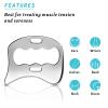 2-in-1 Stainless Steel Gua Sha Muscle Scraper Tool, Myofascial Scraping Tools for Physical Therapy, Lymphatic Drainage Massager, Soft Tissue Massage Tool (D+Y) view 2