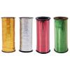4 Rolls Total 400 Yards Curling Ribbon Crimped Curling Ribbon Balloon Band Tie Balloon Wrapping Ribbon Balloon String Roll for Wedding Festival Christmas Party, Gold, Silver, Red, Green view 1