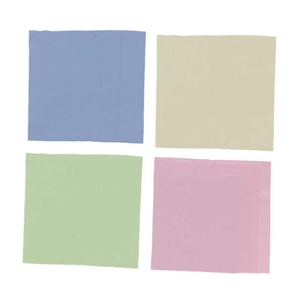Ciieeo Cleaning Cloths for Eyeglasses 100 Pack 10x10cm Lint- Soft Reusable Easy Wash Quick Dry for Lens Screen and Delicate Surfaces