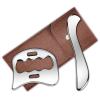 2-in-1 Stainless Steel Gua Sha Muscle Scraper Tool, Myofascial Scraping Tools for Physical Therapy, Lymphatic Drainage Massager, Soft Tissue Massage Tool (S+D) view 1