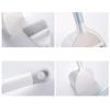 PEKJI Mini Broom and Dustpan Set White Plastic Handheld Broom with Trash Scoop Desktop Crevice Brush view 3