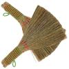 2Pcs Kitchen Cleaning Broom Palm Broomstick Housekeeping Cleaning Tool Dustpan Rustic Short Handle Stick Sweeping Brush Small Miscanthus Child Brush view 1