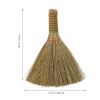 2Pcs Kitchen Cleaning Broom Palm Broomstick Housekeeping Cleaning Tool Dustpan Rustic Short Handle Stick Sweeping Brush Small Miscanthus Child Brush view 2