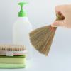 2Pcs Kitchen Cleaning Broom Palm Broomstick Housekeeping Cleaning Tool Dustpan Rustic Short Handle Stick Sweeping Brush Small Miscanthus Child Brush view 4