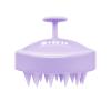 HEETA Shampoo Scalp Brush Massager Hair Growth, Scalp Scrubber with Soft Silicone Bristles for Dandruff Removal, Hair Brush Exfoliator, Light Purple view 1