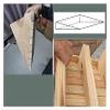 2-6inch Rise Anti-Slip Surface Portable Mobile Lightweight Wooden Threshold Ramps, 660lbs Capacity, Wood Wheelchairs Ramp for Home/Front Door/Yard/Doorways (Size : 15.2x13.8x6inch/38.8x35x15cm view 4