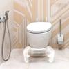 Transparent Toilet Stool Bathroom Squat Stool Home Bathroom s for Adult Step for Adults Clear Household Toilet Travel Toiletries The pet Poo view 2